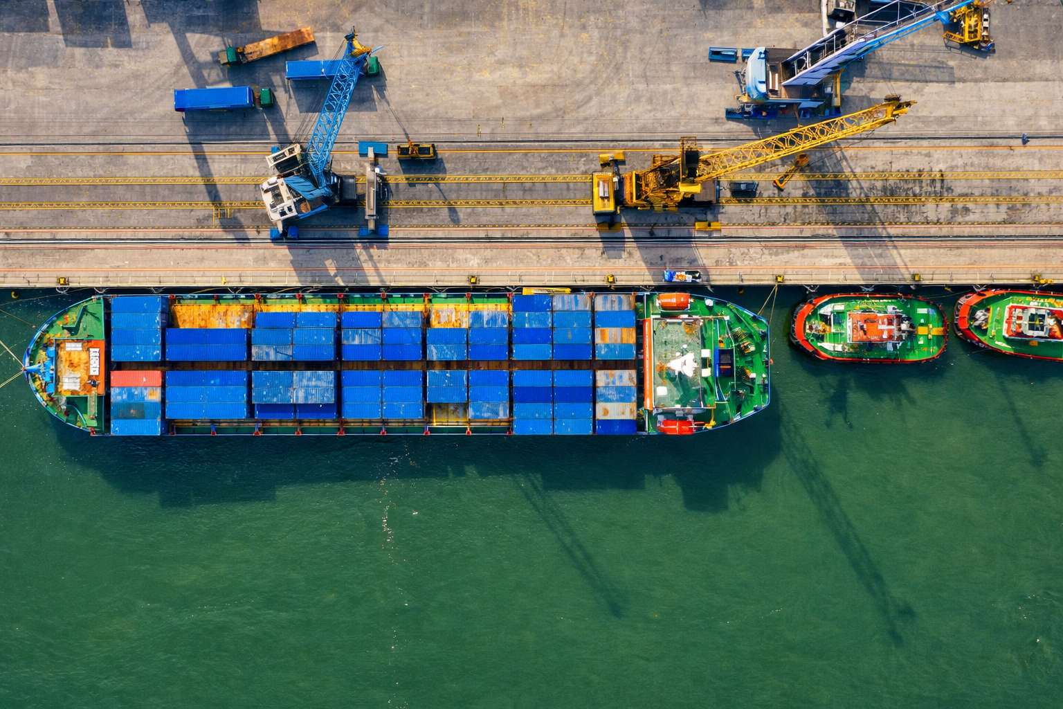 Freight forwarding cargo ship